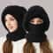 Womens 3in1 Thermal Knitted Winter Hood Set 7