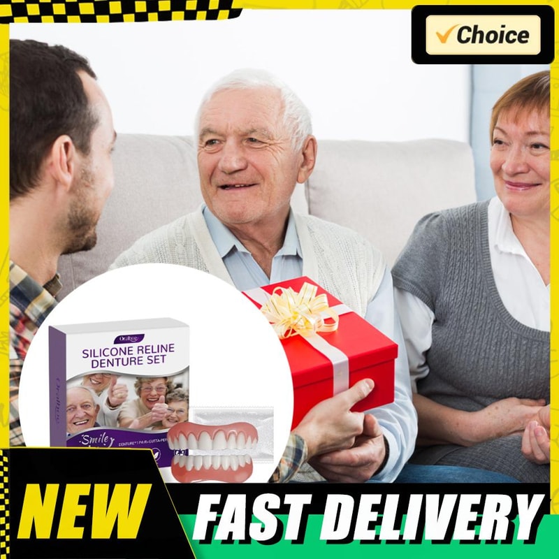 Soft Flexible Dentures Upper Lower Silicone Teeth For Natural Fit 1