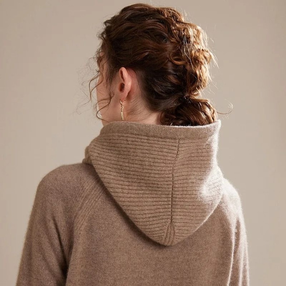 100 Pure Wool Knitted Thermal Balaclava Hood 1