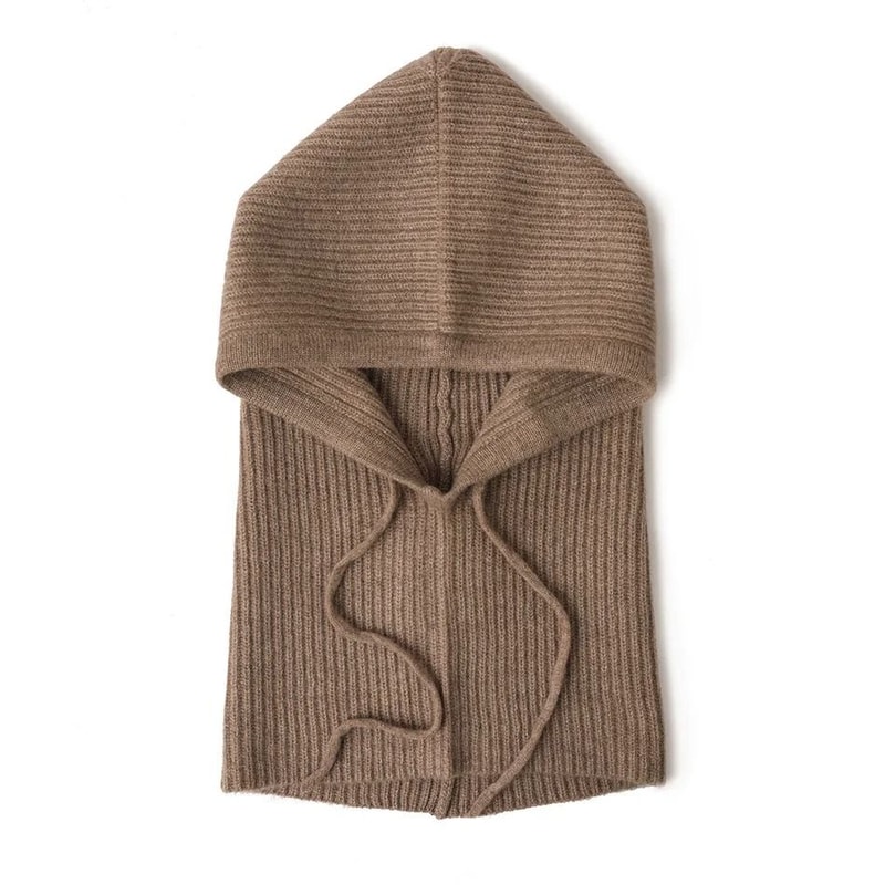 100 Pure Wool Knitted Thermal Balaclava Hood 12