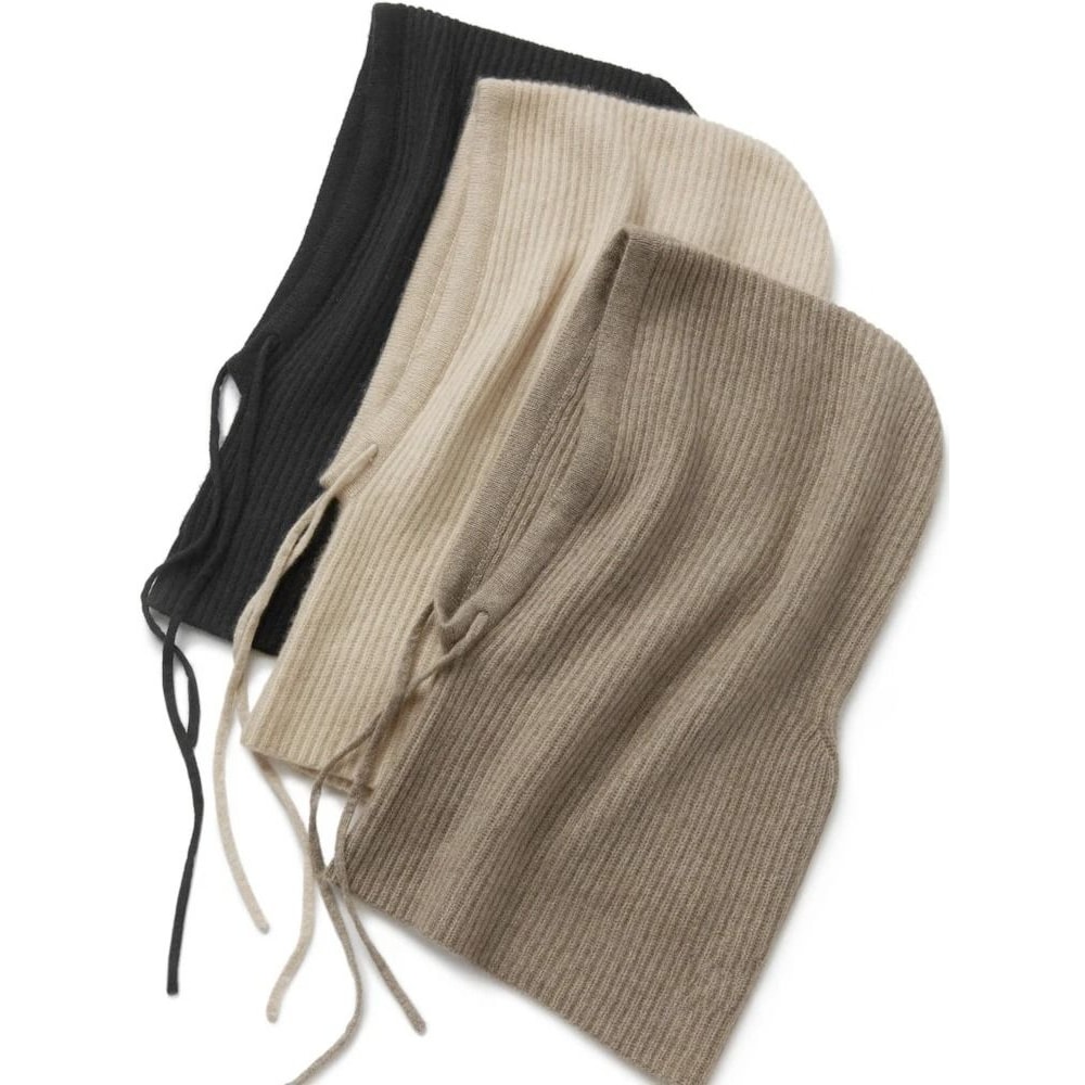 100 Pure Wool Knitted Thermal Balaclava Hood 2