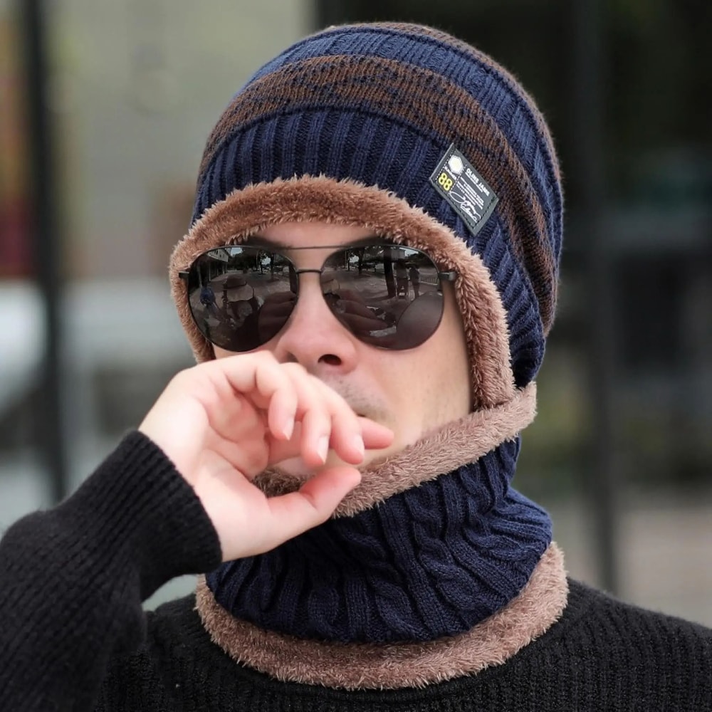 PlushLined Thermal Knitted Beanie Hat 7