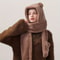 Kawaii Bear Ear 3in1 Winter Thermal Set 3