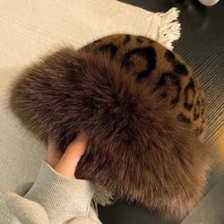 plush thermal winter fisherman hat with ear protection