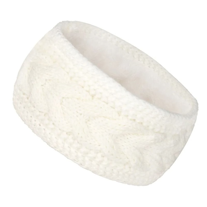 Thermal VelvetLined Knitted Winter Headband 16