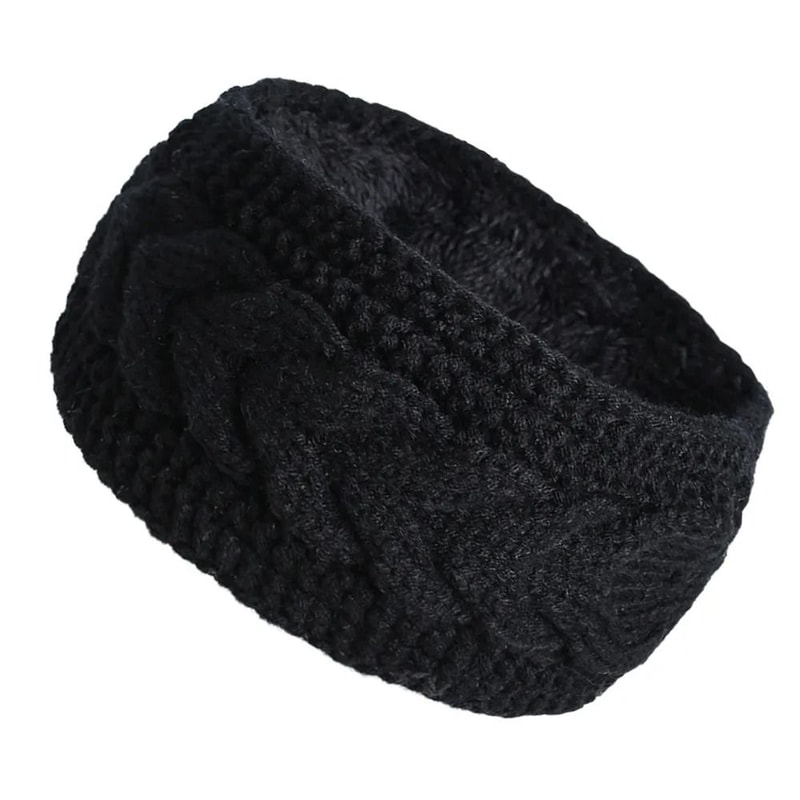 Thermal VelvetLined Knitted Winter Headband 5