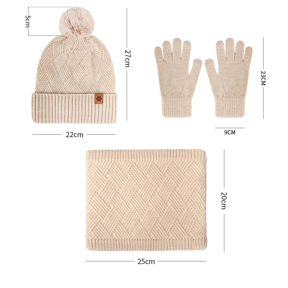 Unisex DoubleLayer FleeceLined Thermal Winter Set 2