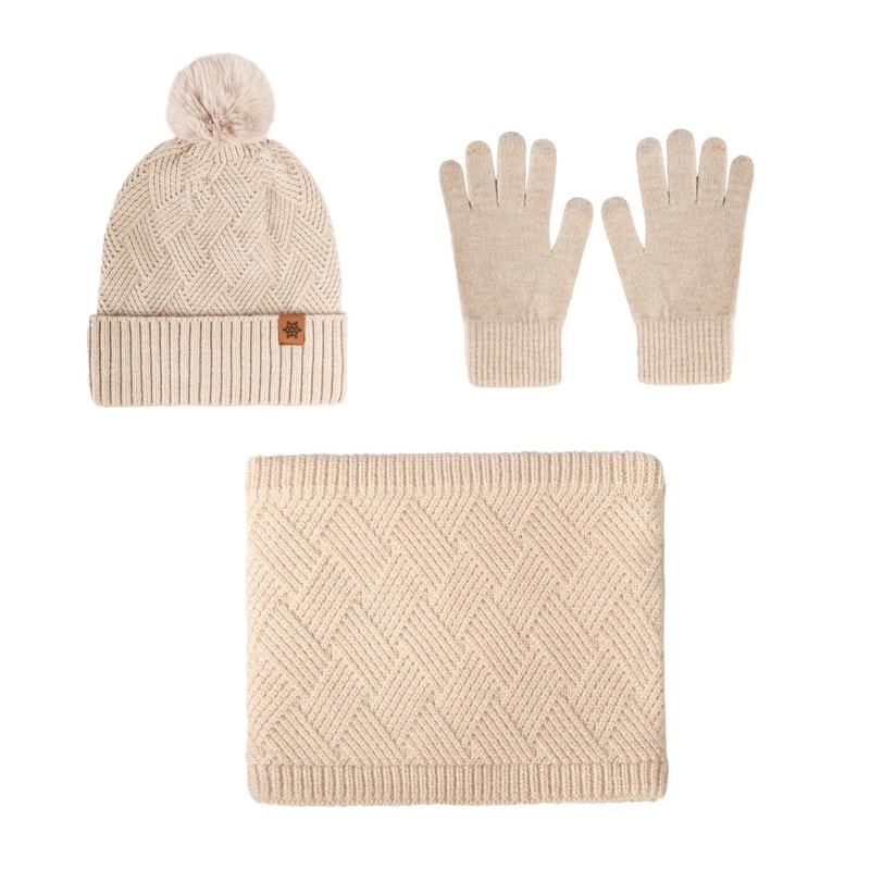 Unisex DoubleLayer FleeceLined Thermal Winter Set 3