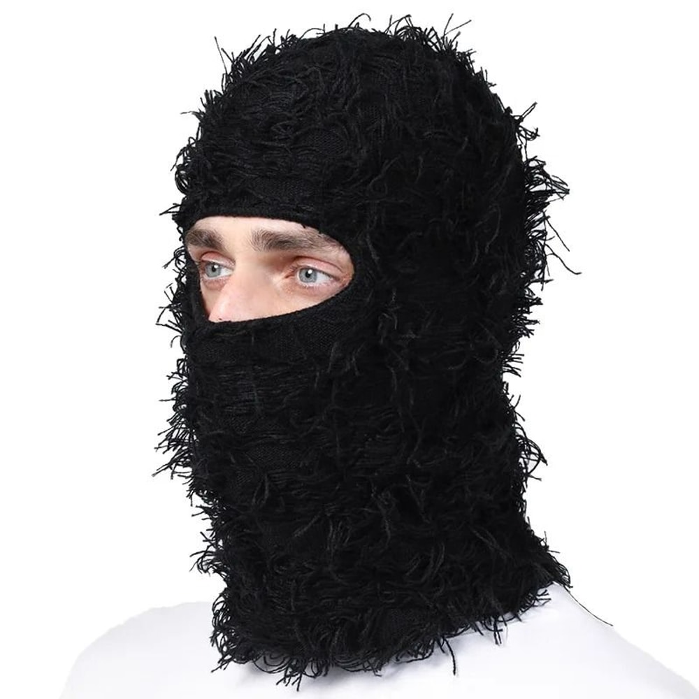 Distressed Knitted Tactical Balaclava Ski Mask 2