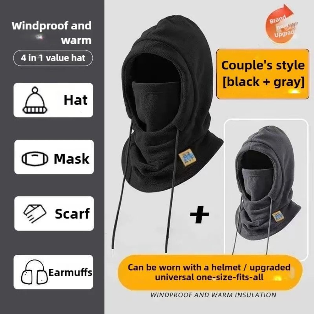 Thermal Fleece Outdoor Balaclava And Neck Warmer 2