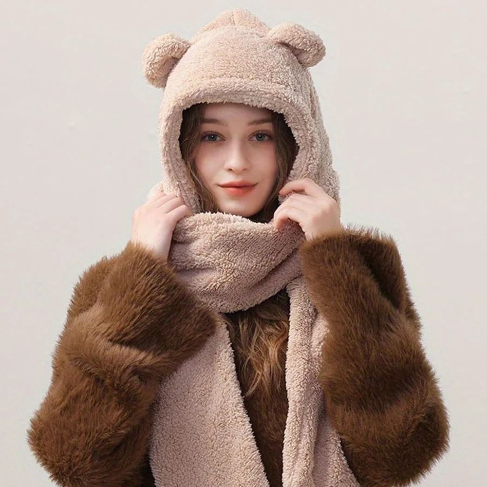 Elite Kawaii Bear Ear 3in1 Winter Thermal Set 0