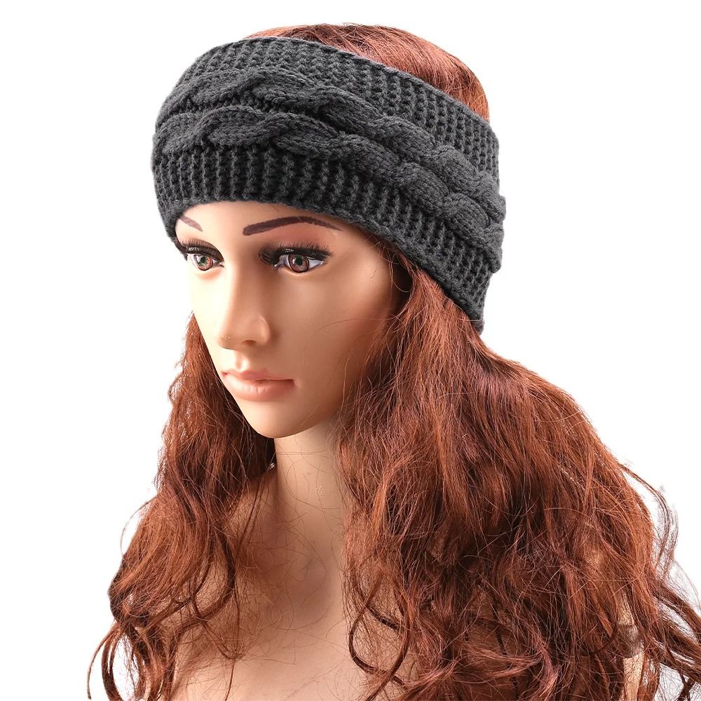 Autumn And Winter Elastic Knitted Thermal Headband 11