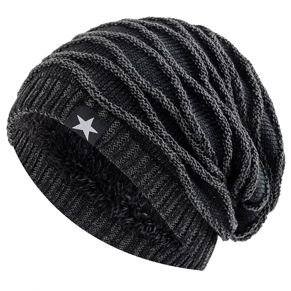 Unisex Slouchy StarDecor Thermal Winter Beanie 0