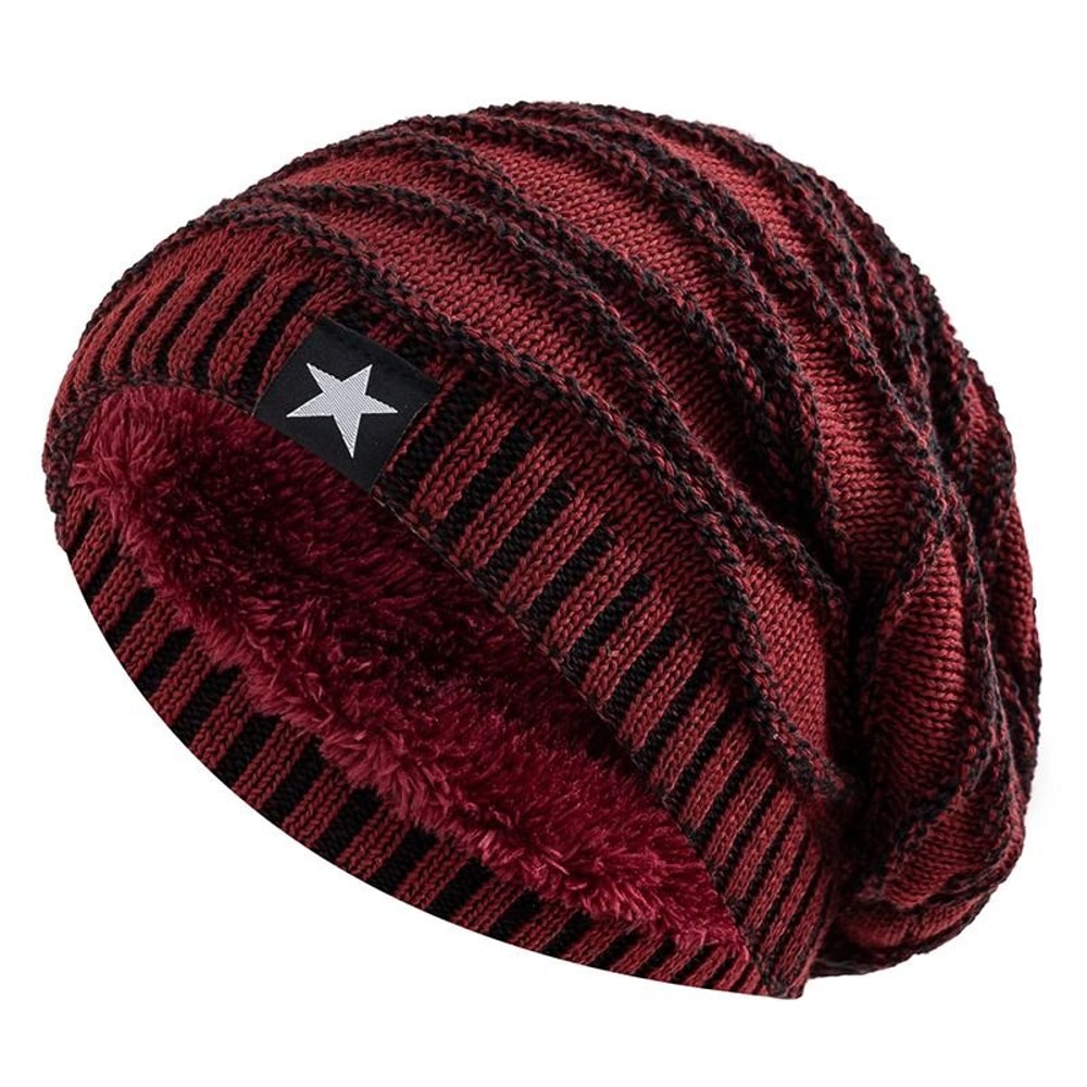 Unisex Slouchy StarDecor Thermal Winter Beanie 11