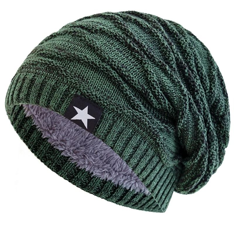Unisex Slouchy StarDecor Thermal Winter Beanie 12