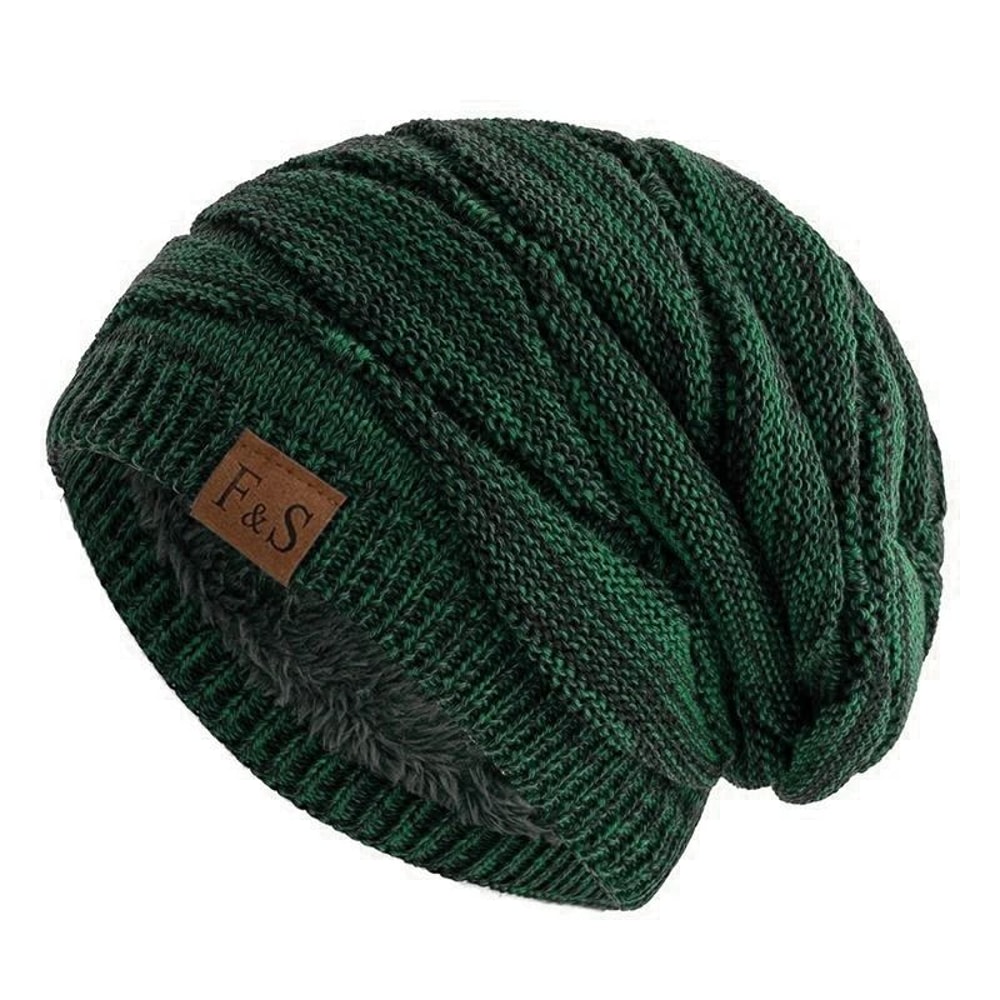 Unisex MixedColor Slouchy FleeceLined Winter Beanie 15