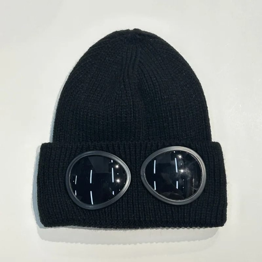 Thermal Knitted Beanie With Integrated Protection Glasses 8