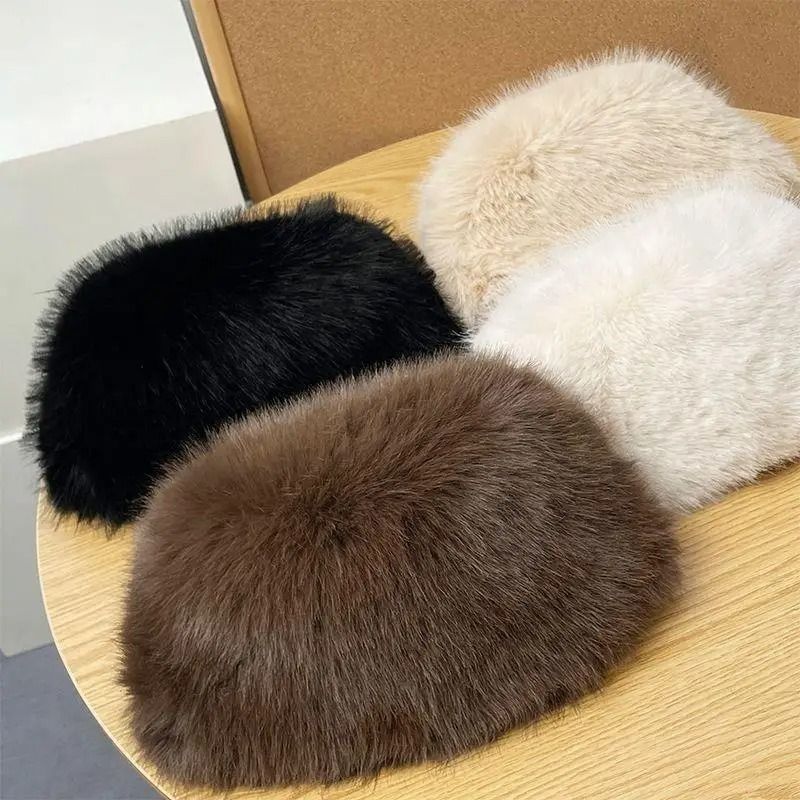 Luxury Faux Mink Thermal Fishermans Hat 1