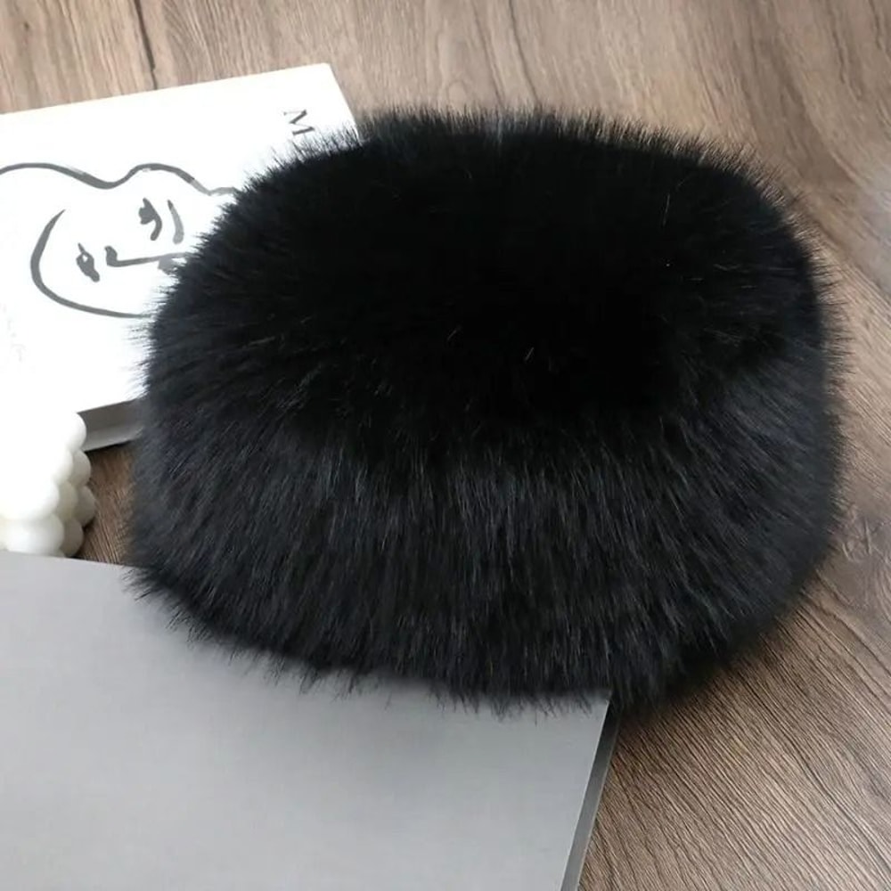 Luxury Faux Mink Thermal Fishermans Hat 8