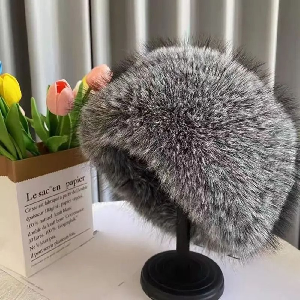 Luxury Faux Mink Thermal Fishermans Hat 10