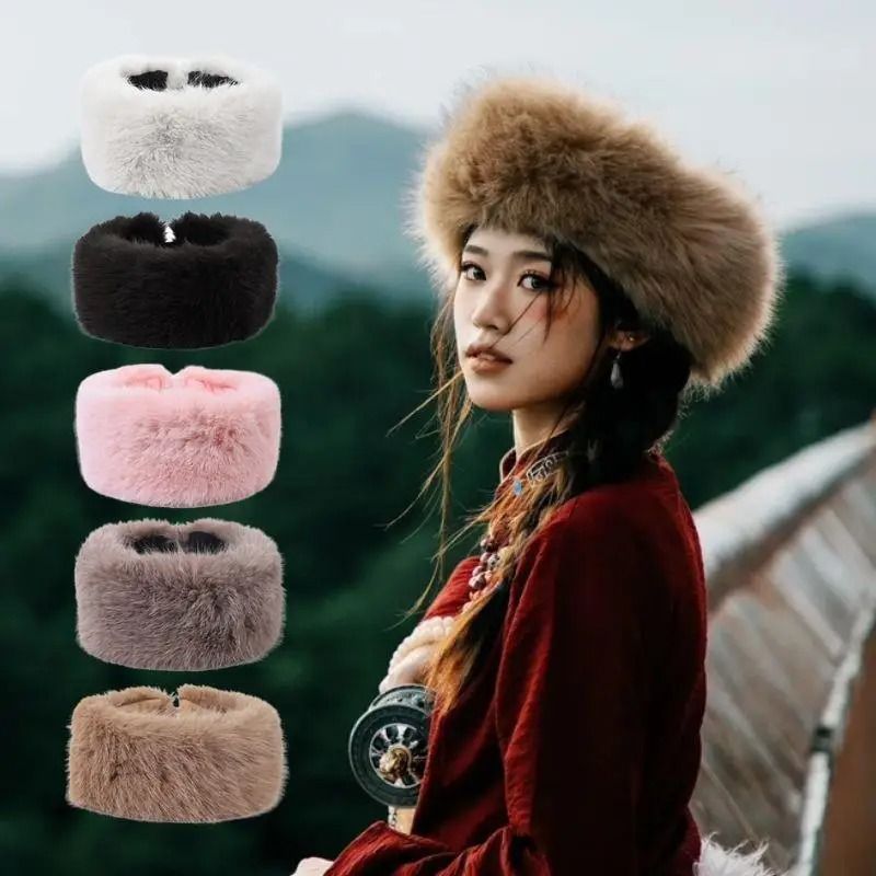 Luxury Faux Fur Thermal Winter Headband 3