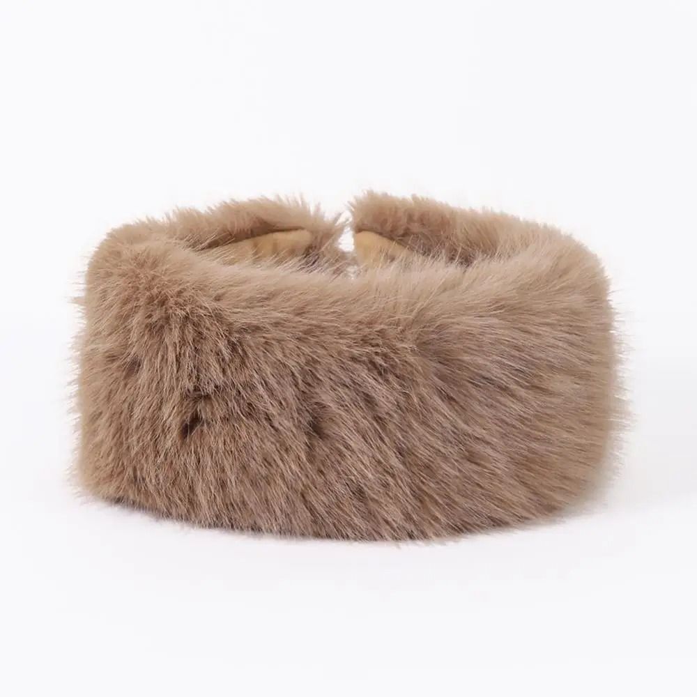 Luxury Faux Fur Thermal Winter Headband 11