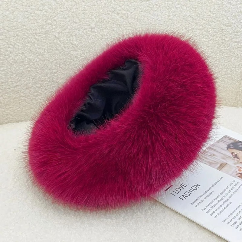 Luxury Faux Fur Thermal Winter Headband 12