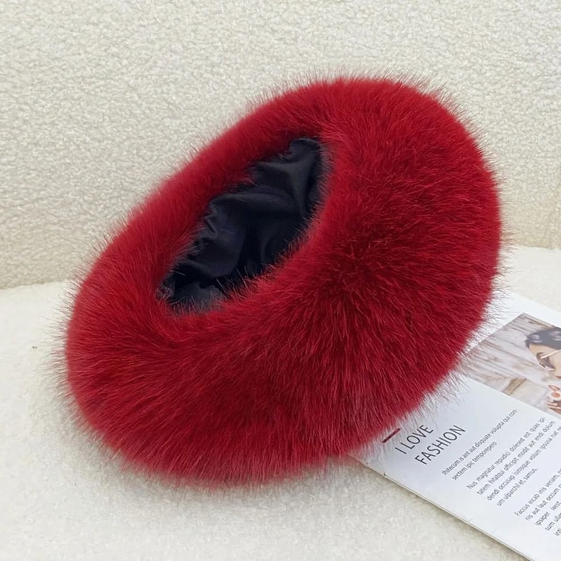 Luxury Faux Fur Thermal Winter Headband 13