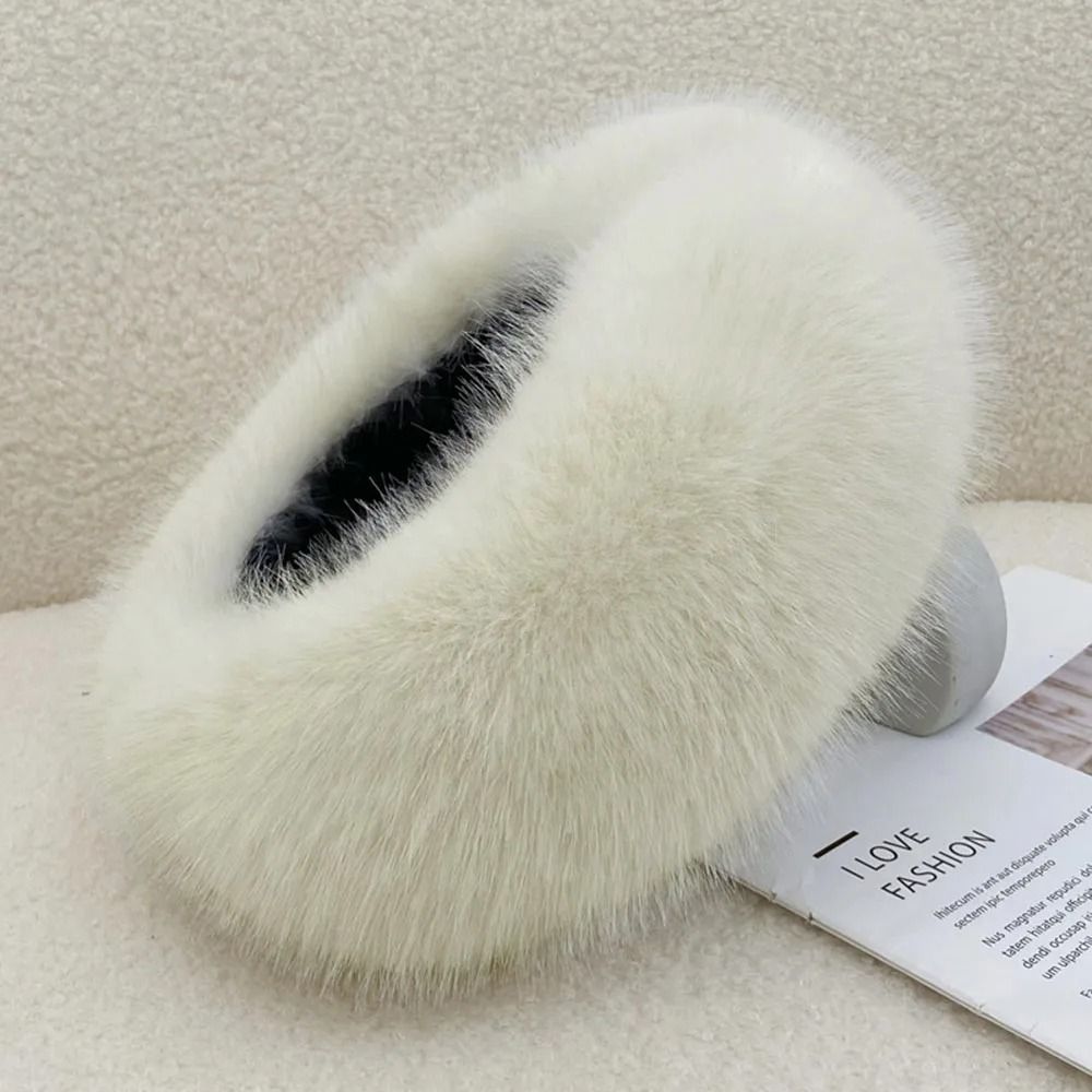Luxury Faux Fur Thermal Winter Headband 14