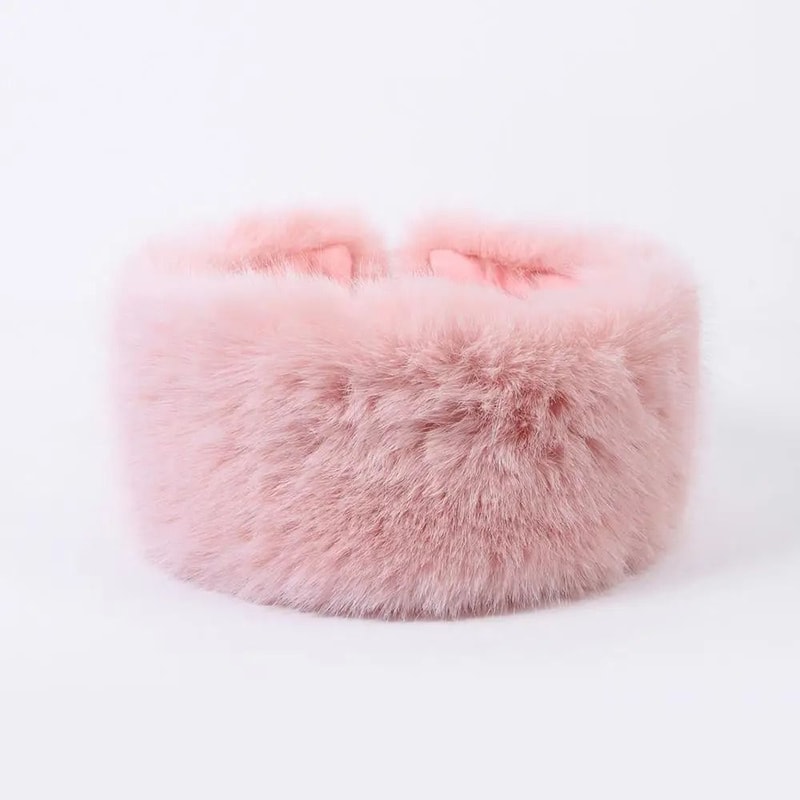 Luxury Faux Fur Thermal Winter Headband 15