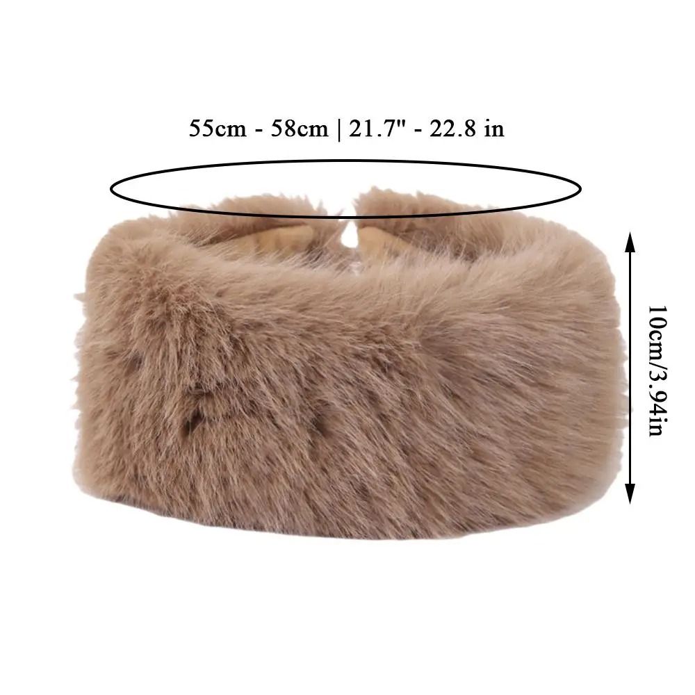Luxury Faux Fur Thermal Winter Headband 6