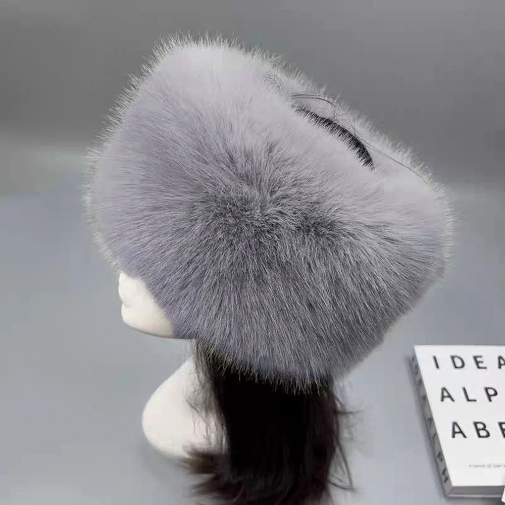 Luxury Faux Fur Thermal Winter Headband 7