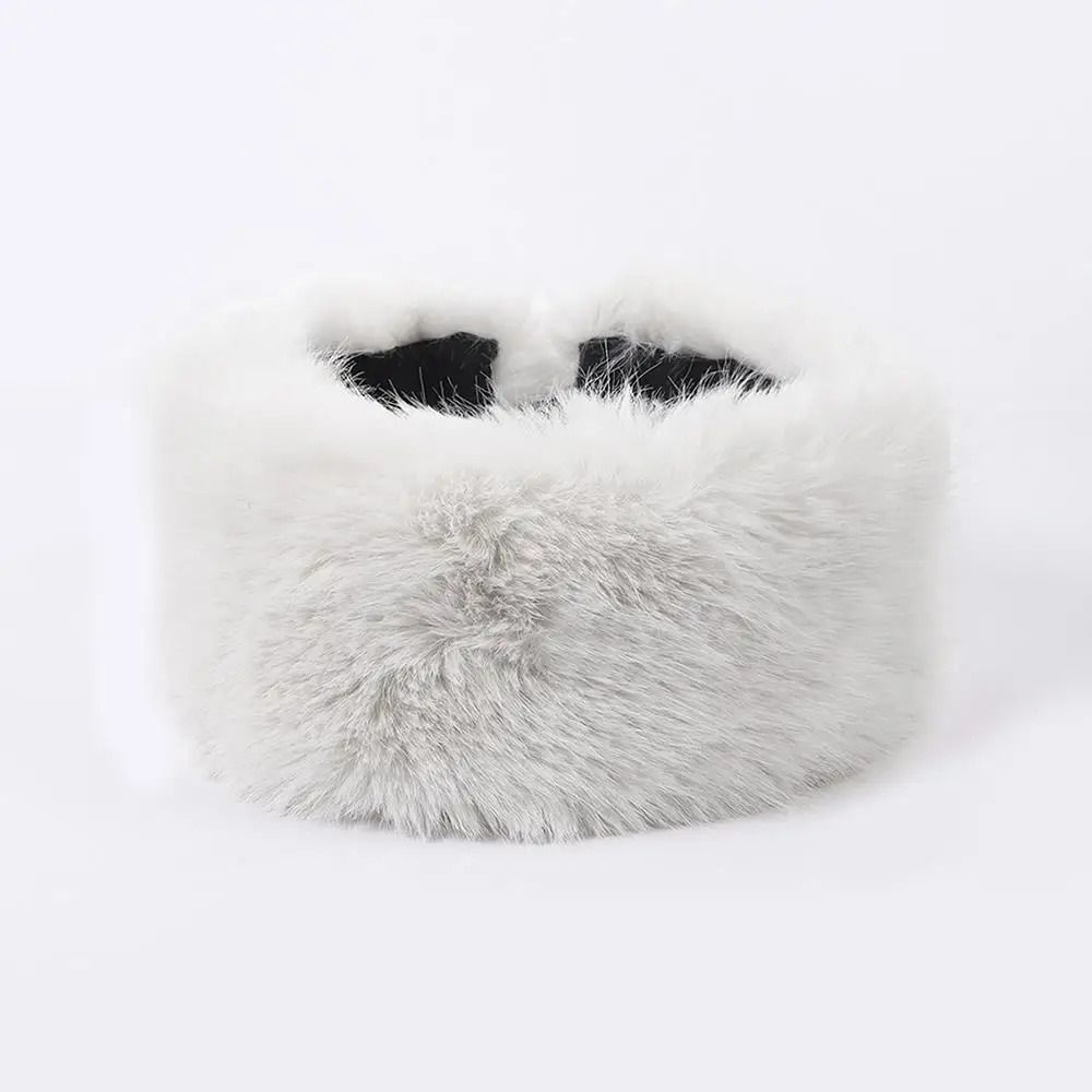 Luxury Faux Fur Thermal Winter Headband 8