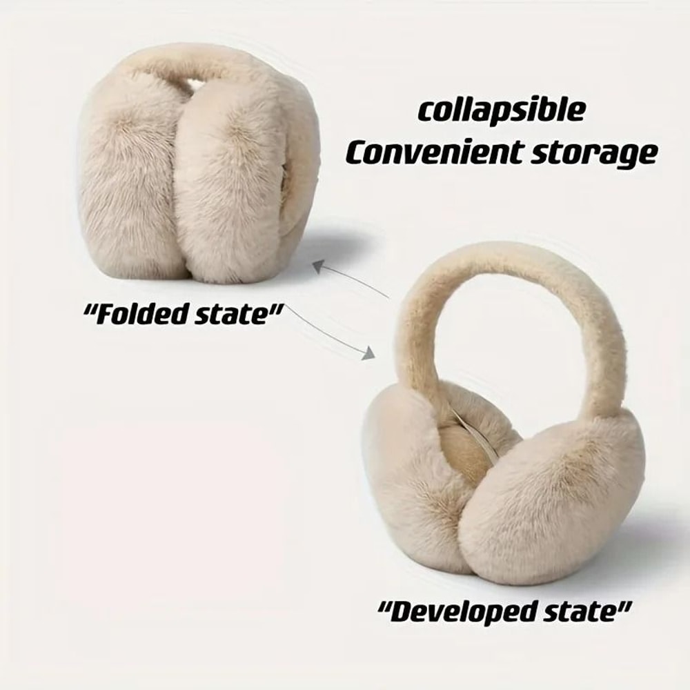 Foldable Plush Thermal Winter Earmuffs 2