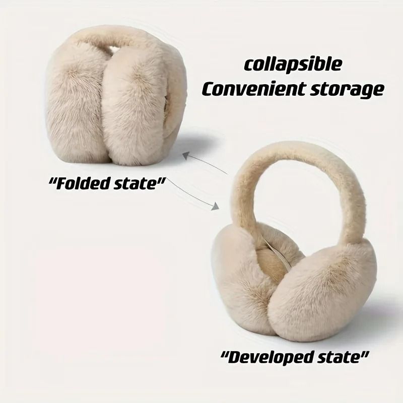 Foldable Plush Thermal Winter Earmuffs 2