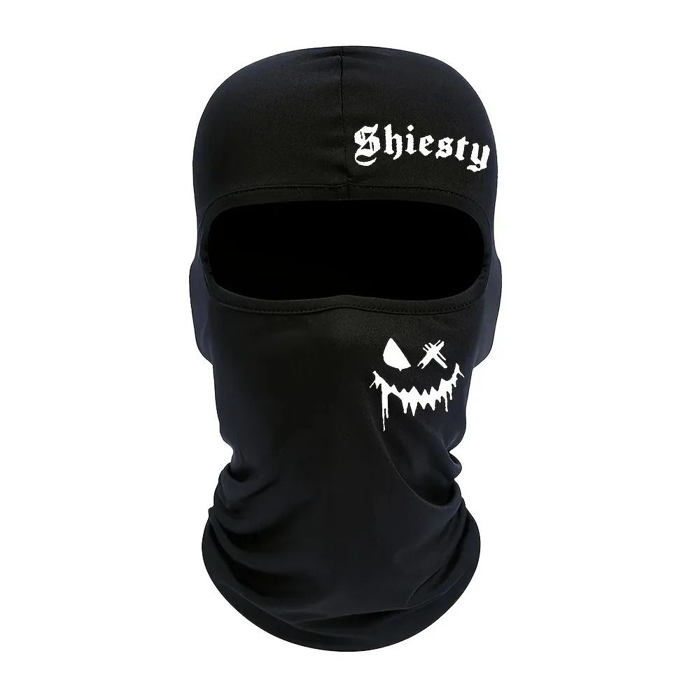 Smiling Face Print Performance Balaclava 3