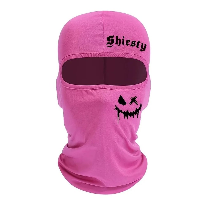 Smiling Face Print Performance Balaclava 4