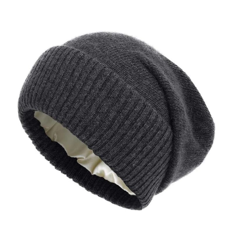 100 Pure Wool SatinLined Thermal Beanie 10
