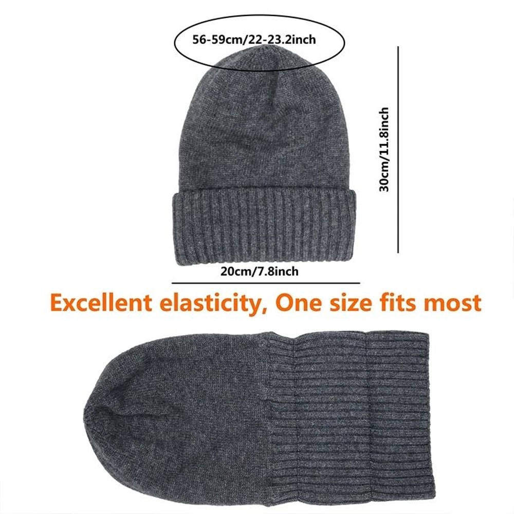 100 Pure Wool SatinLined Thermal Beanie 3