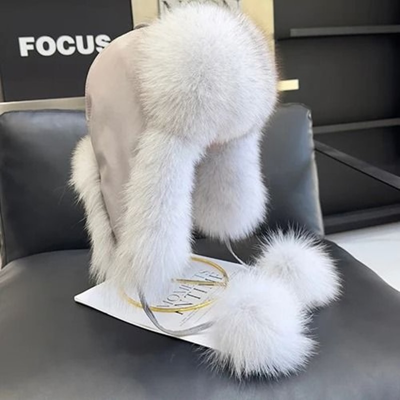 Luxury 100 Real Fox Fur Russian Ushanka 7
