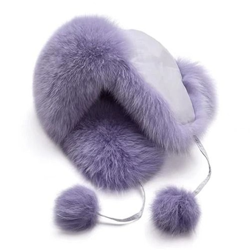 Luxury 100 Real Fox Fur Russian Ushanka 11