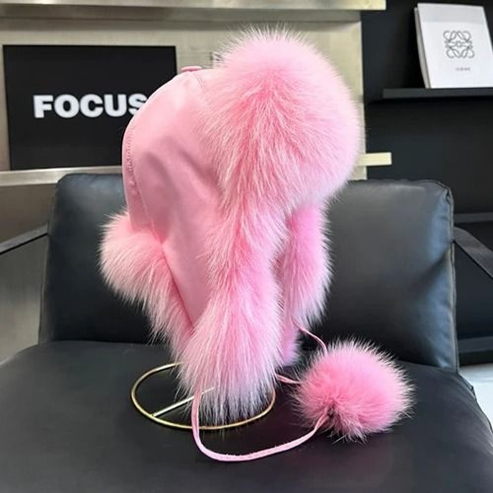 Luxury 100 Real Fox Fur Russian Ushanka 12