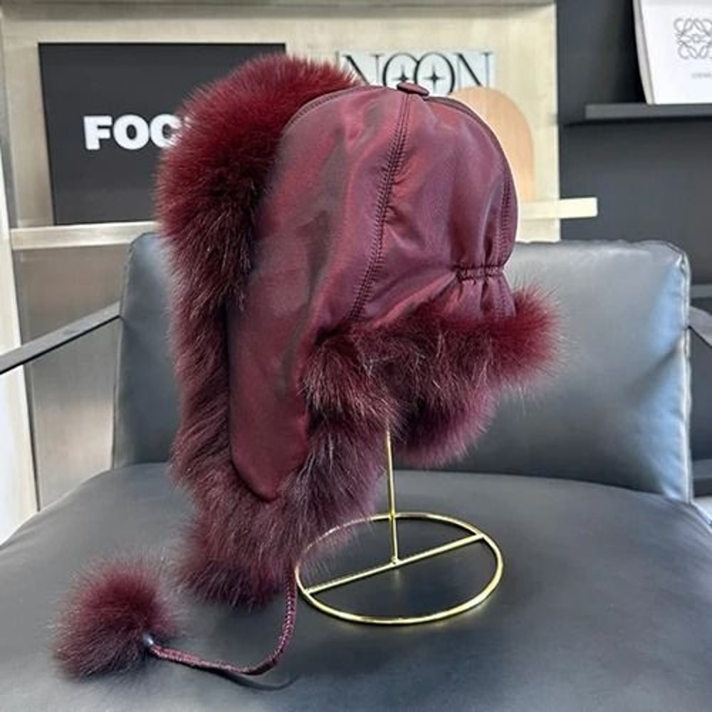 Luxury 100 Real Fox Fur Russian Ushanka 13