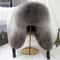 100 Real Silver Fox Fur Leather Bomber Hat 9