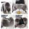 100 Real Silver Fox Fur Leather Bomber Hat 2
