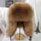 100 Real Silver Fox Fur Leather Bomber Hat 7