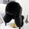 100 Real Silver Fox Fur Leather Bomber Hat 14