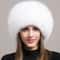 Luxury 100 Natural Fox Fur Thermal Winter Cloche 7