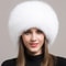 Luxury 100 Natural Fox Fur Thermal Winter Cloche 7