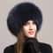 Luxury 100 Natural Fox Fur Thermal Winter Cloche 14